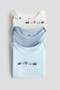 3-pack cotton envelope-neck bodysuits - 2