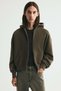 Oversized Fit Zip-through hoodie