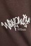 Print-motif brushed-inside hoodie - 2