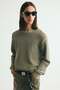 Loose Fit Hole-knit cotton jumper