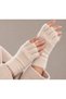 Very Soft Bearded Mohair Cut Finger Gloves - 2