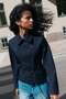 Double-breasted twill jacket