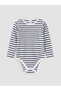 Zero Roba Collar Striped Baby Boy Snap Fastener Bodysuit 2-Pack for Style Seekers from Uzg Store - 5
