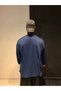 Indigo Navy Blue Large Size Cool Teddy Bear Printed Crew Neck Long Sleeve Oversize T-Shirt - 3