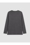 Peak New Season Anthracite Crew Neck Women's T-Shirt - 6