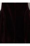 Two Mt Shop Quality Xside Burgundy Velvet Plain Tight & Slim Oval Neck Mini Dress - 6