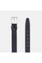 Men's Black Metal Buckle Double Bridge Textured Leather Sports Belt - 2