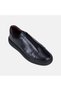 Men's Black Hidden Elastic Leather Casual Sports Shoes - 7