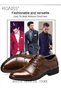 Men Pointed Leather Shoes, Low Top Lace-up Formal Shoes with Non Slip Sole, Stylish Dress Shoes for - 6