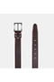 Men's Brown Leather Classic Belt with Metal Buckle - 2
