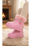 Girl's Winter Boots Eva Waterproof Plush Teddy Bear Pattern Warmers - 2
