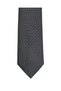 Black and White Striped Slim Men's Tie - 7 cm Wide - 6