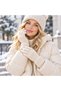Women's Soft Gloves Standard Size Soft Textured Winter Knitted Gloves
