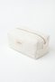 Velvet Fabric Large Size Quilted Makeup Bag Travel Bag - 3