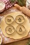 05809 Metal 4-Piece Christmas Cookie Mold Set - Stainless Steel Round Shaped Dough Cutter Dough Mold 5.5 cm - 3