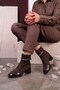 Veloris Original Kri̇stebell Imported Special Series Women's Boots with Stone Detail at the Ankle Brown
