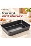 Bliss 9 Inch Rectangular Cake Pan, Heavy Duty Carbon Steel Nonstick Baking Tray, Black 35220L20 - 5