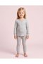 Girls Grey Quilted Thermal Set, 2 Pieces