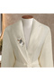 Estelle bamboo embroidered family bathrobe set ecru/sage green m-l/l-xl (6 pieces) - 2