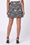 Women Floral Print Mini Skirt, Multicolor - 4