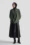 Modal Blend Asymmetric Closure Blouse Petrol Green - 3