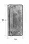 Alba - Genuine Leather Wallet with Phone Compartment - with Magnet and Hand Strap, Unisex 18.5 cm X 9cm - 7