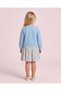 Girls Blue Floral Print Dress - 4