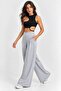 Flared Modal Fabric Trousers with Pockets