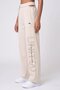Women Relaxed Fit Yoga Sweatpants, Beige - 3