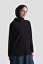 Başak Patterned Sweater Black