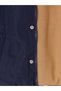 Navy Blue Fur Collar Boy's Coat - 3