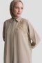 Appliqué Detailed Tunic Beige - 4