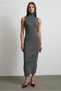 High-Necked Zero-Sleeve Knitwear Dress - 2