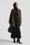 Stone Embroidered Jacquard Jacket in Oil Green - 2