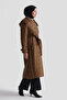 Hooded Quilted Coat Orange - 2