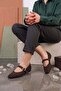 Marvi̇k Trok Detailled Women's Ballet Flats Brown