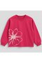 Fuchsia Flower Patterned Children's Seasonal T-Shirt