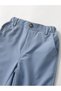Boys Blue Solid Woven Pants - 3