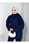 Women's Knitted Tricot Suit with Tie-Up Hairband and Pants - 2