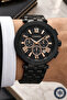 Men's Wristwatch with Calendar Steel Band Steel Case Bracelet Gift Black-Rose Sdcms1108 - 3