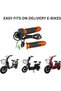 Electric Bike Throttle Accelerator with LCD Display & Key Lock System – 5-Wire Twist Throttle Grip Set for E-Bikes & Electric Scooters – Anti-Slip Handlebar Grips for Delivery Bikes - 6