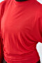 Women's Crew Neck Bat Sleeve T-Shirt Red - 5
