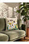1-Piece Embroidered Square Cushion Cover 18x18inches, Cotton