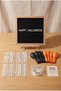 Halloween Halloween Decoration Mini Set Black Felt Letter Board with Stand and Balloon Chain - 3