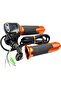 Electric Bike Throttle Accelerator with LCD Display & Key Lock System – 5-Wire Twist Throttle Grip Set for E-Bikes & Electric Scooters – Anti-Slip Handlebar Grips for Delivery Bikes - 7