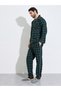 Men Green Checked Piped Shirt and Pyjama Set