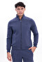 3 Yarn Thick Textured Segmented Look K Hooded Full Zipper Men's Sweatshirt - 3