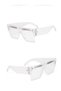 Transparent Rectangle Sunglasses - 3