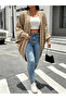 Plus Size Embroidered Knitted Longline Cardigan