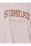 Pink Sunday Graphic T-Shirt and Striped Cuff Pyjama Set - 3